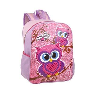 MOCHILA C/ALÇA 35 ANIMAL LOVE ROSA